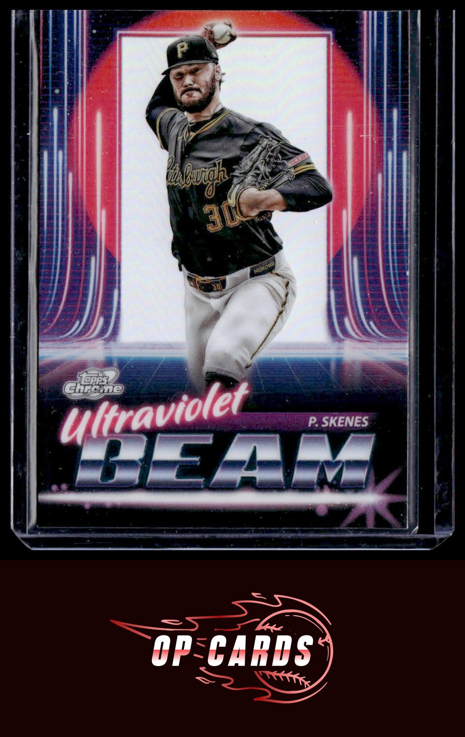 Paul Skenes 2025 Topps Chrome Cosmic #UB-20 Ultraviolet Beam