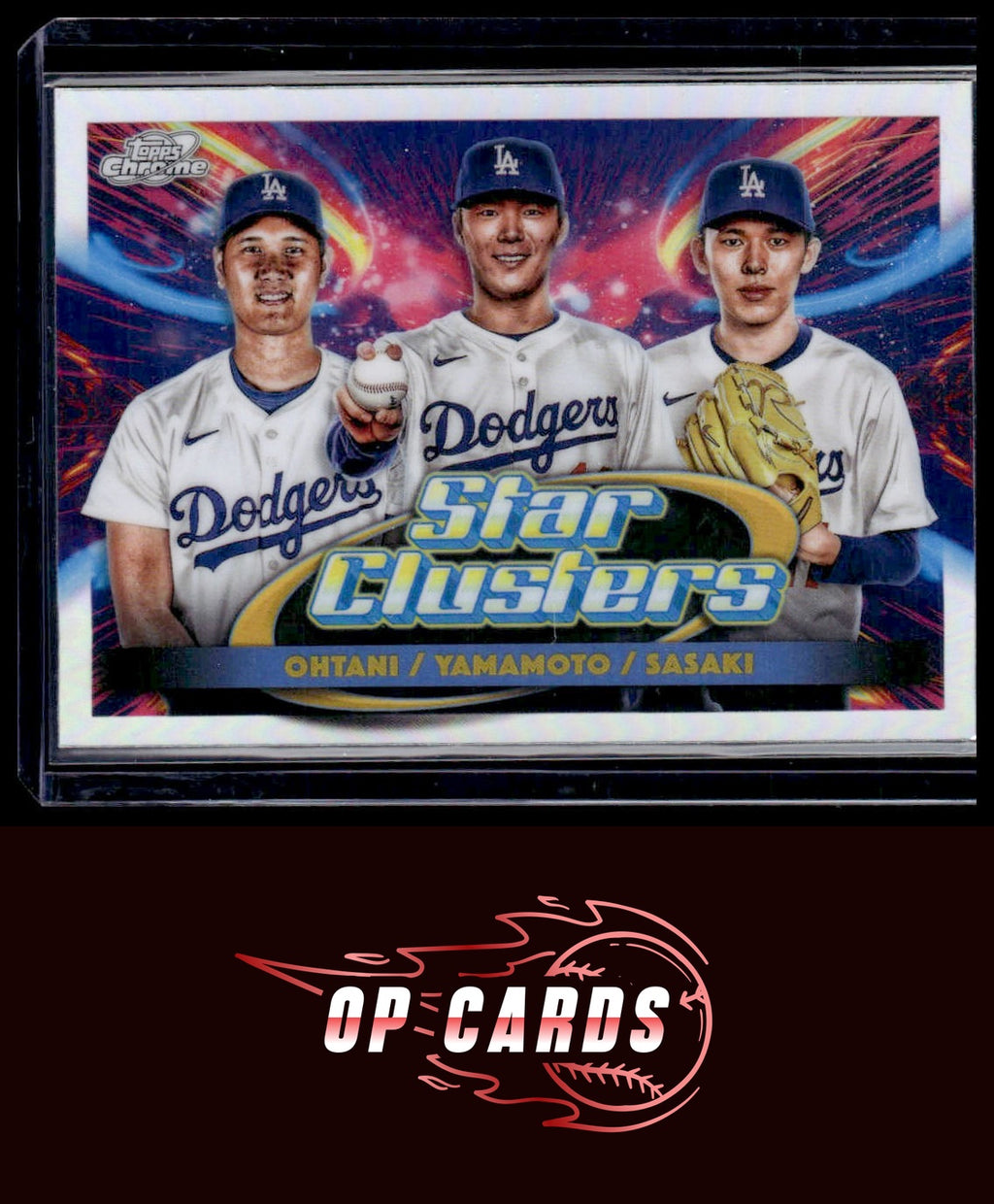 Shohei Ohtani / Sasaki / Yamamoto 2025 Topps Cosmic #TSC-1 Triple Star Clusters