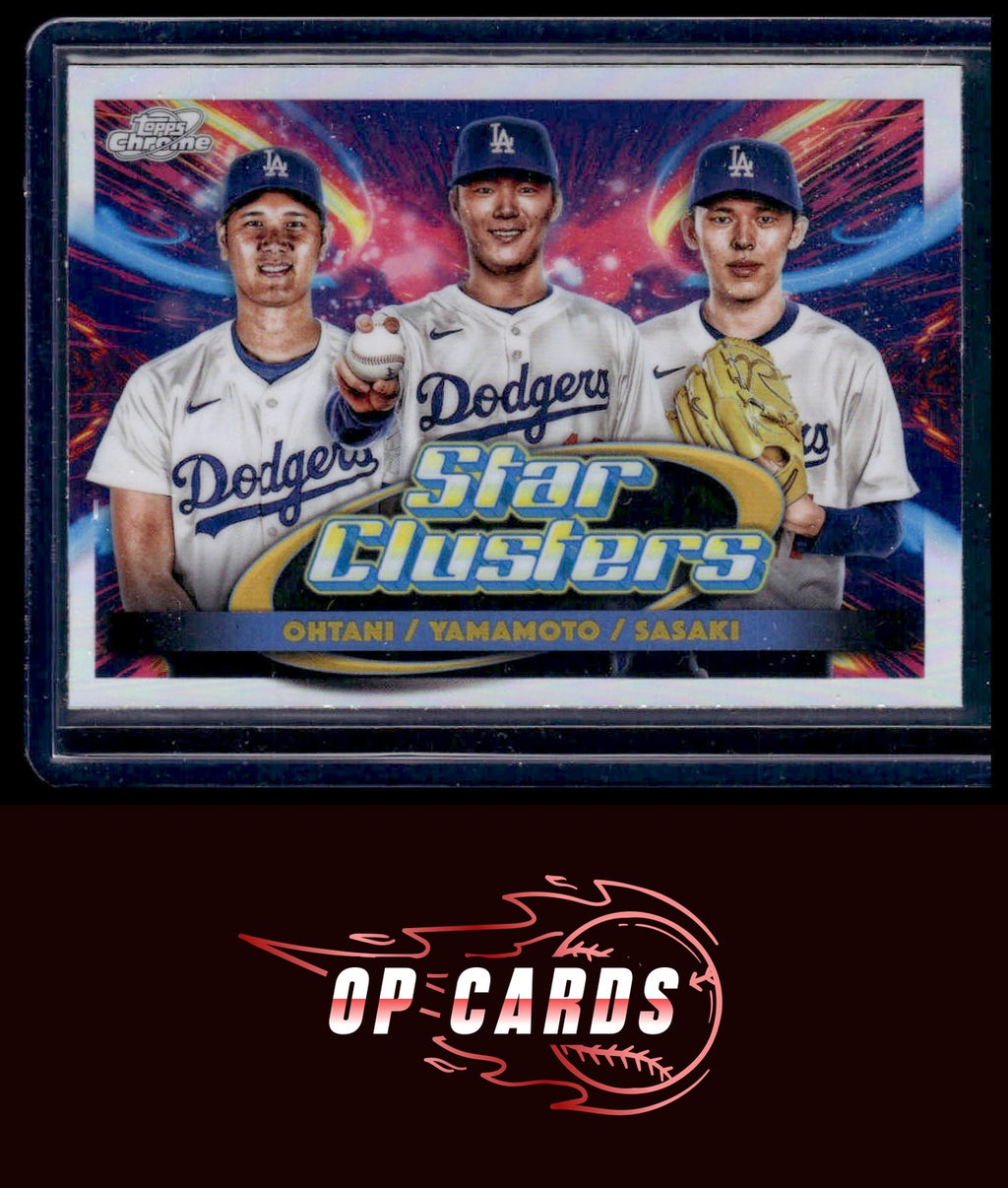 Shohei Ohtani / Sasaki / Yamamoto 2025 Topps Cosmic #TSC-1 Triple Star Clusters
