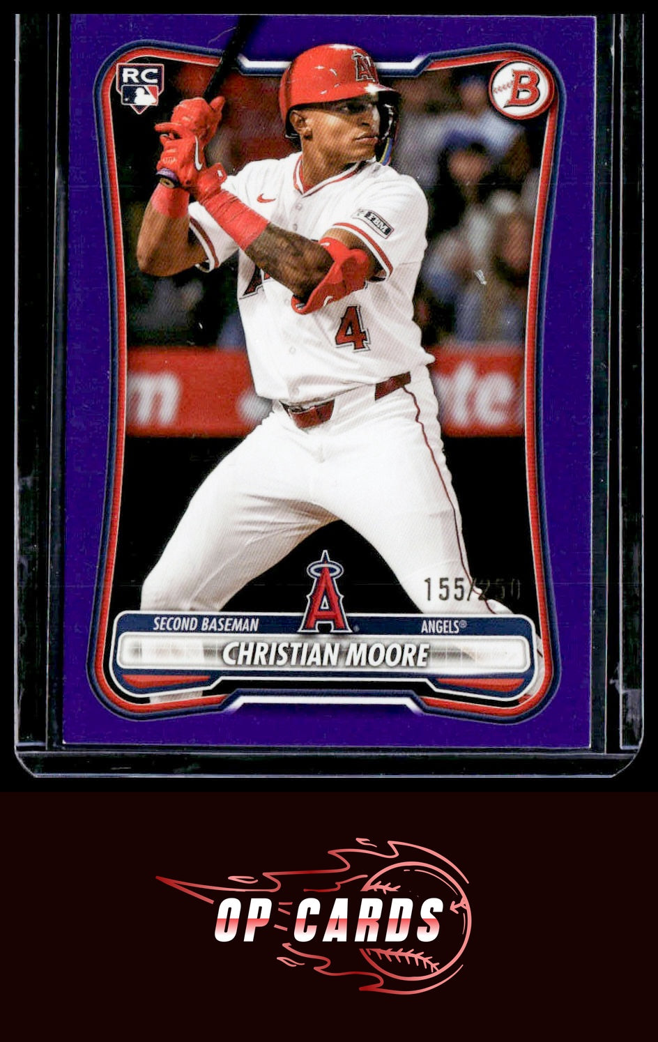 Christian Moore 2026 Bowman #99 Purple #/250