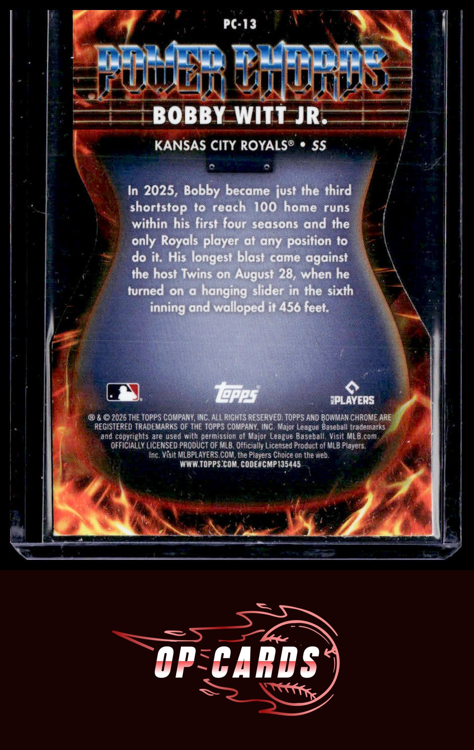 Bobby Witt Jr. 2026 Bowman #PC-13 Power Chords
