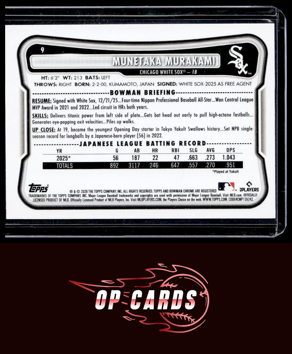 Munetaka Murakami 2026 Bowman #9