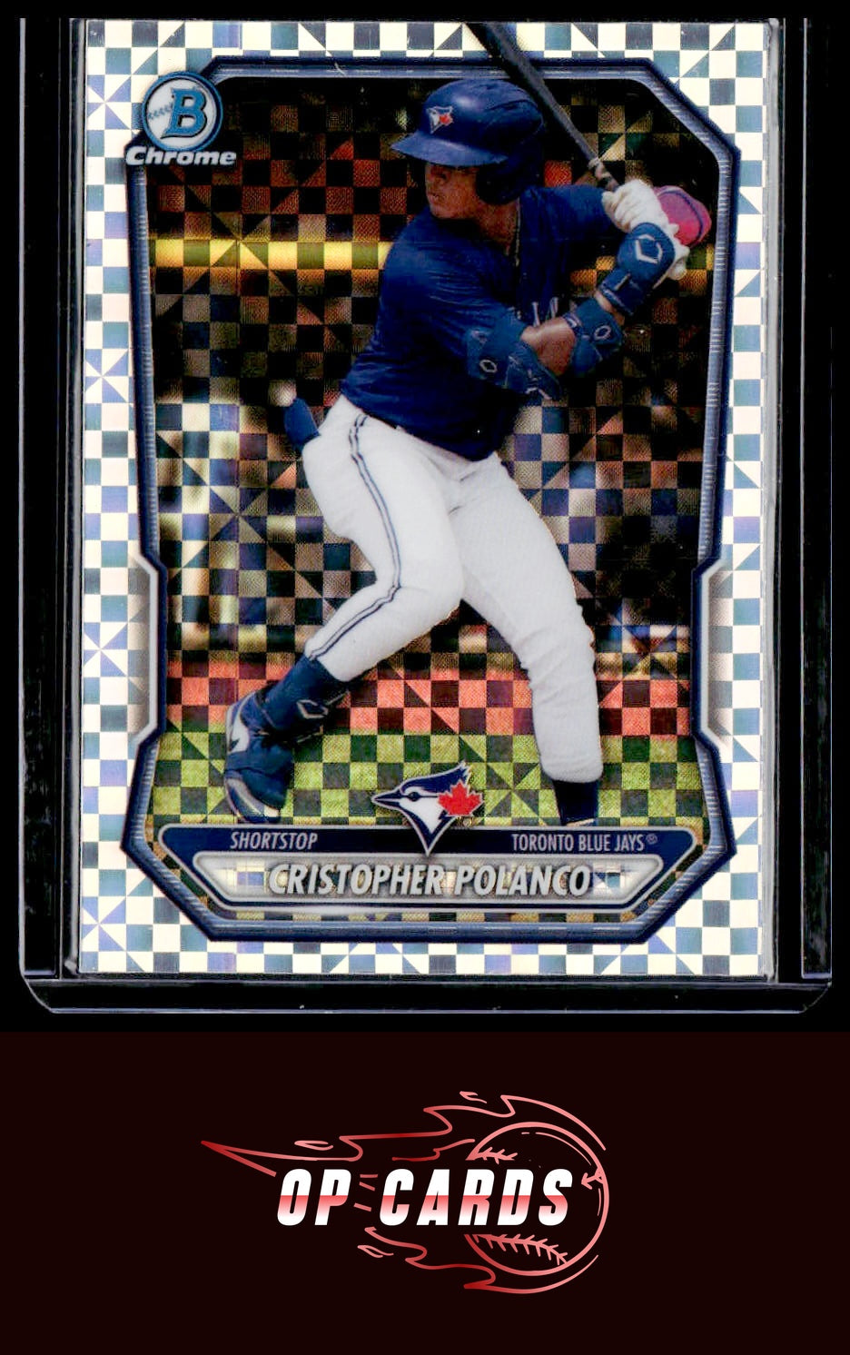 Cristopher Polanco 2026 Bowman #BCP-34 Chrome Prospects X-Fractor