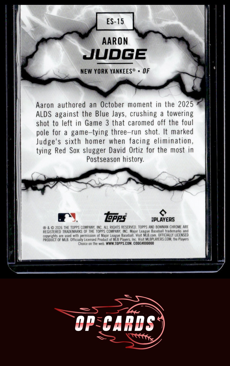 Aaron Judge 2026 Bowman #ES-15 Electric Sluggers