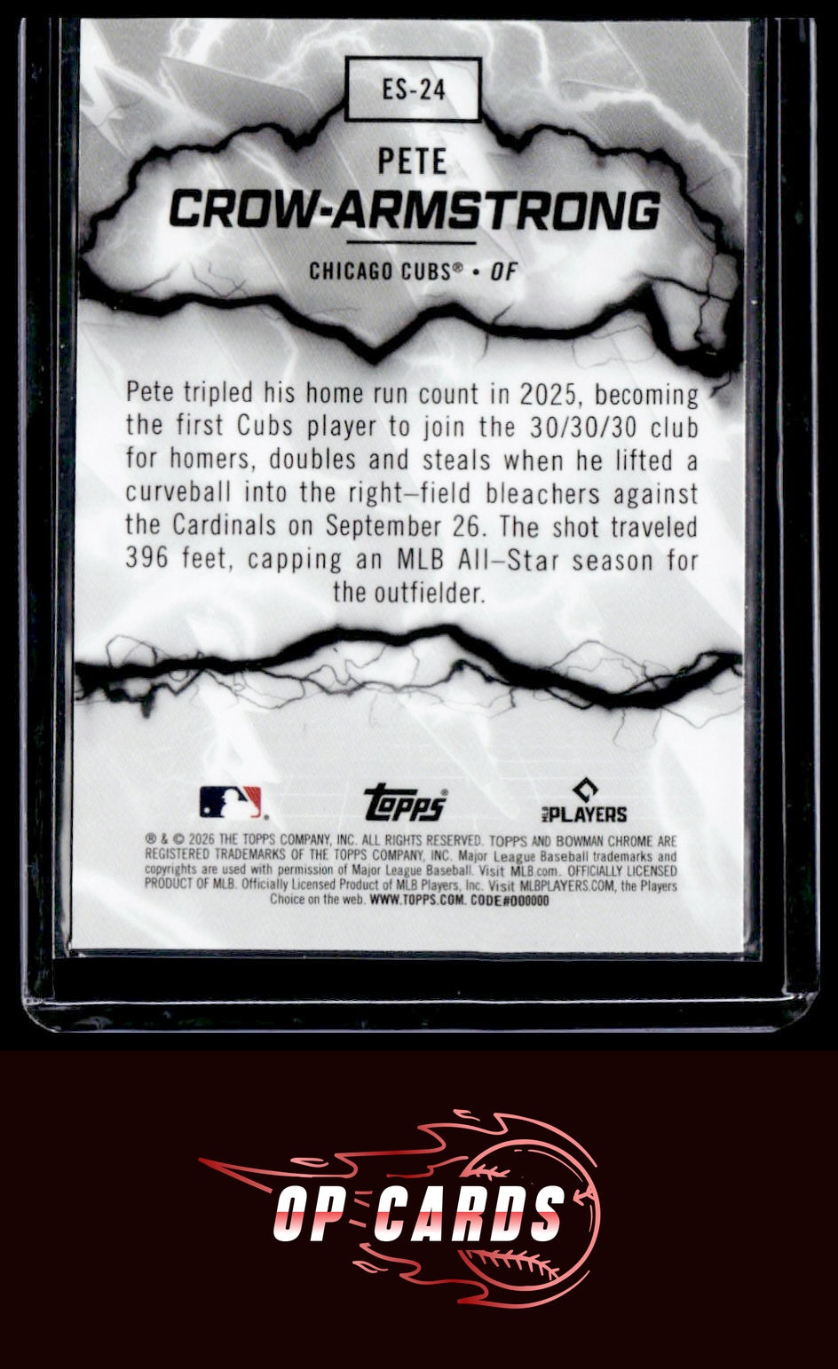 Pete Crow-Armstrong 2026 Bowman #ES-24 Electric Sluggers