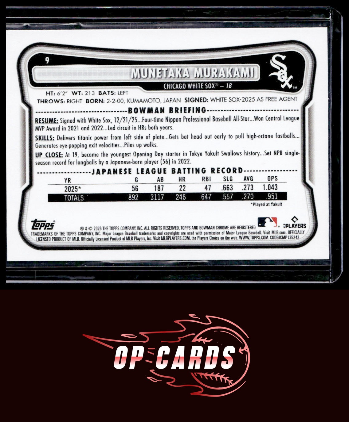 Munetaka Murakami 2026 Bowman #9