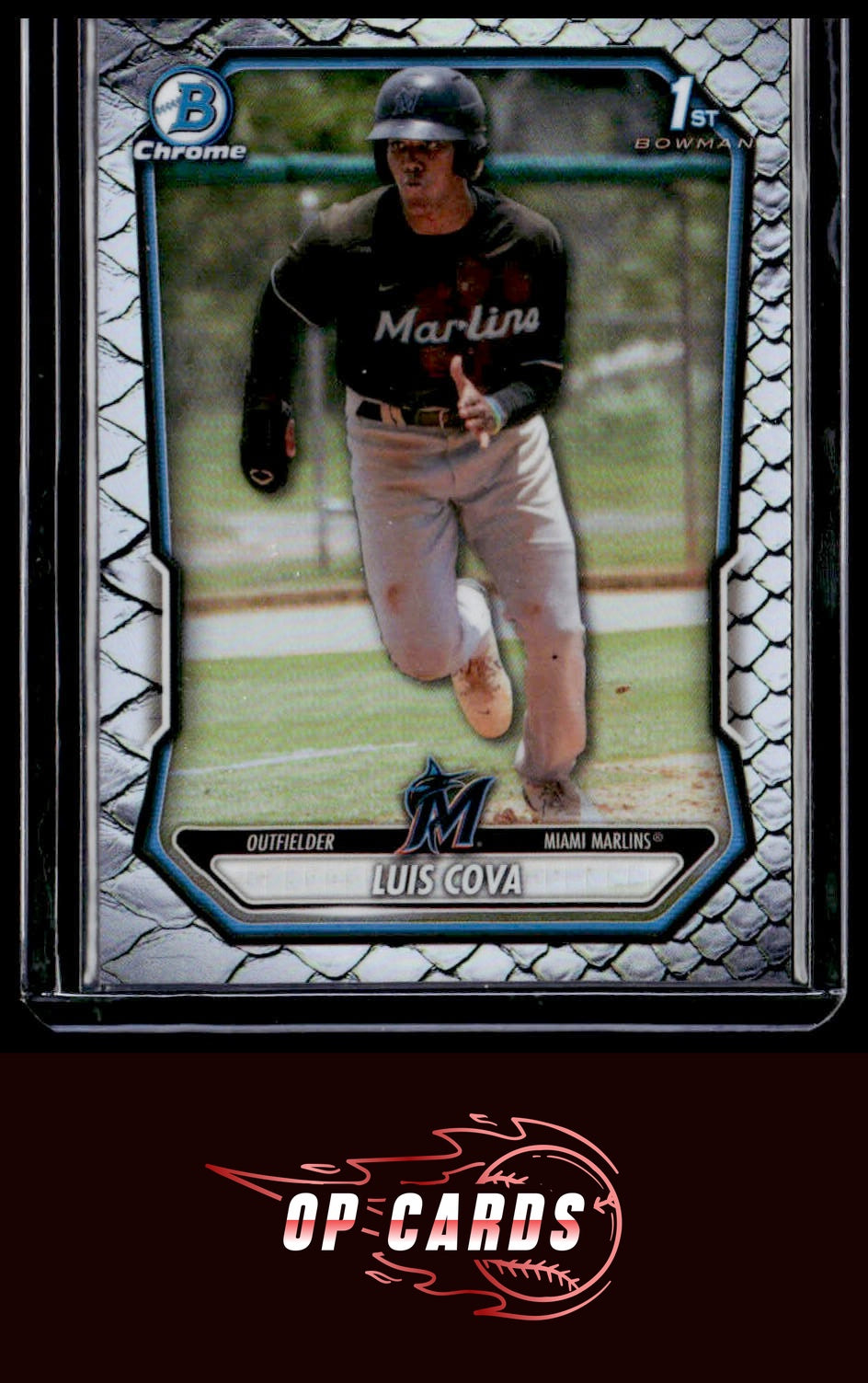 Luis Cova 2026 Bowman #BCP-38 Chrome Prospects Reptilian Refractor
