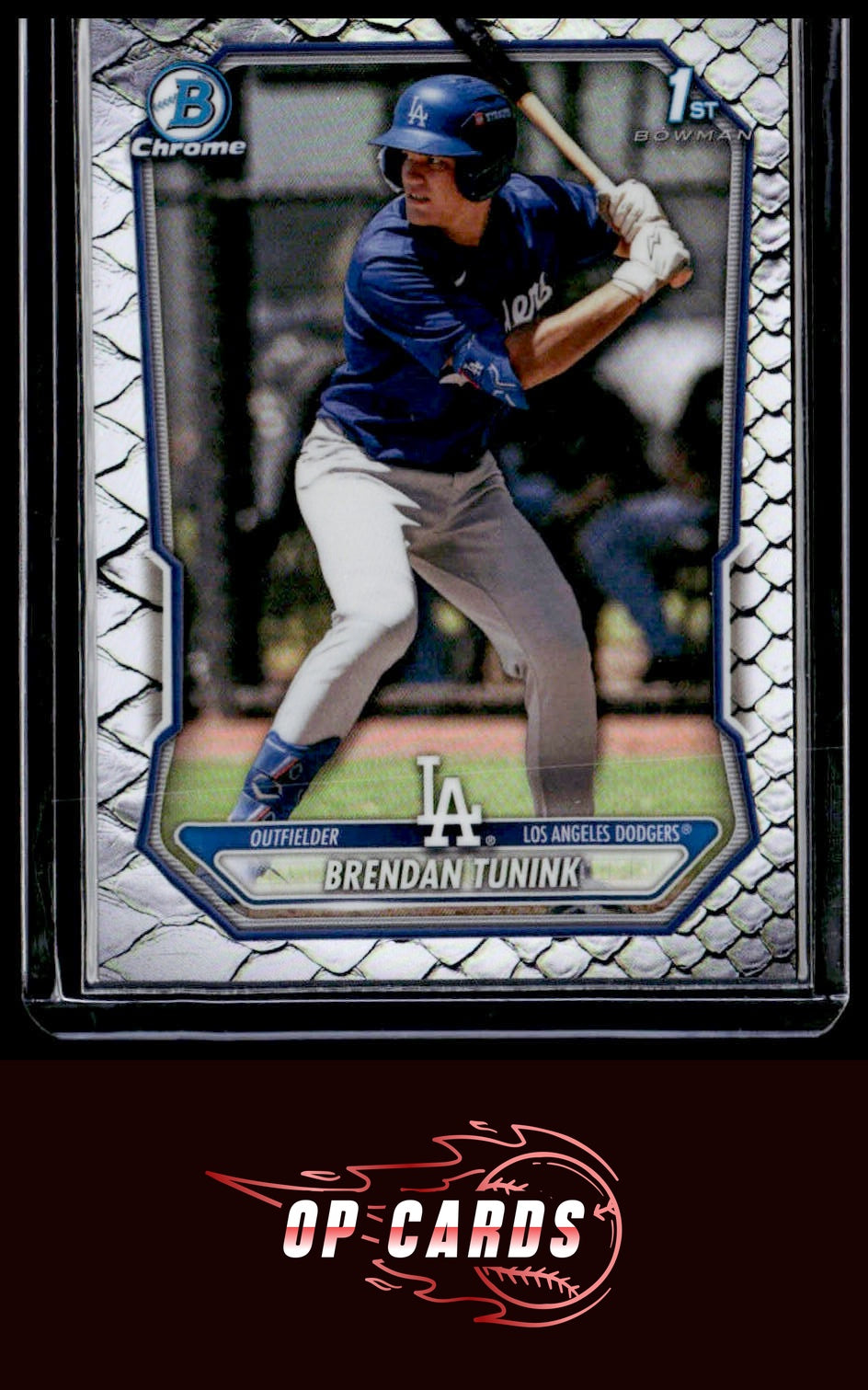Brendan Tunink 2026 Bowman #BCP-59 Chrome Prospects Reptilian Refractor