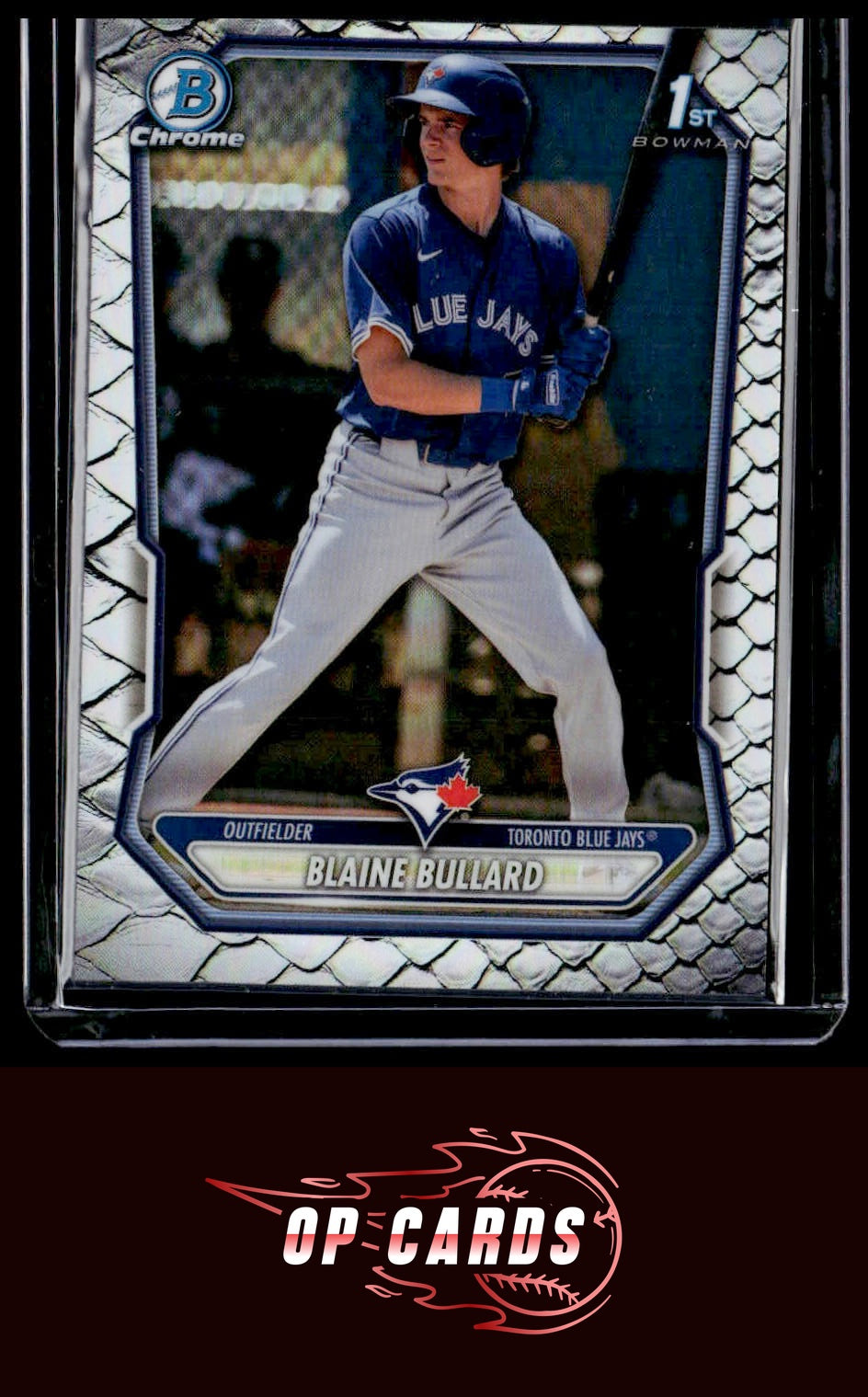 Blaine Bullard 2026 Bowman #BCP-18 Chrome Prospects Reptilian Refractor