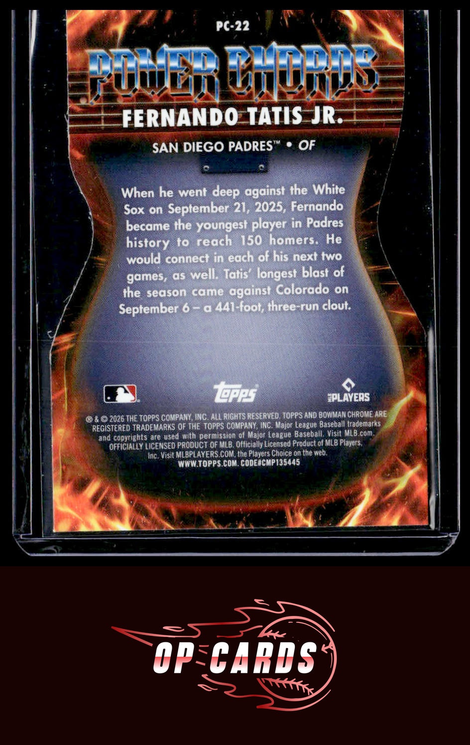 Fernando Tatis Jr. 2026 Bowman #PC-22 Power Chords