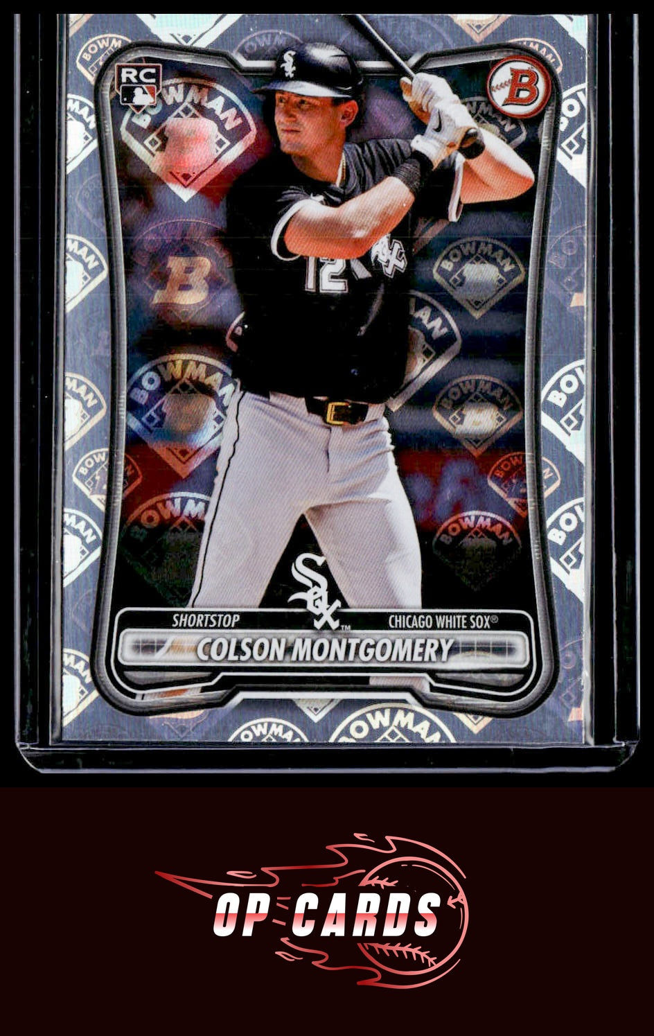 Colson Montgomery 2026 Bowman #68 Bowman Logo Pattern Refractor SSP