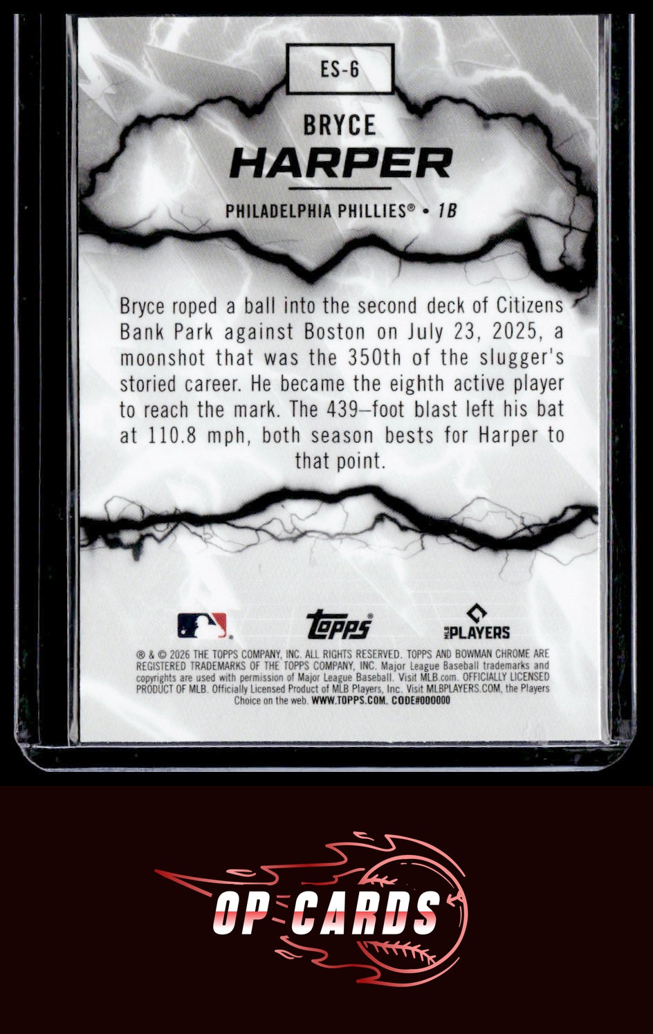 Bryce Harper 2026 Bowman #ES-6 Electric Sluggers
