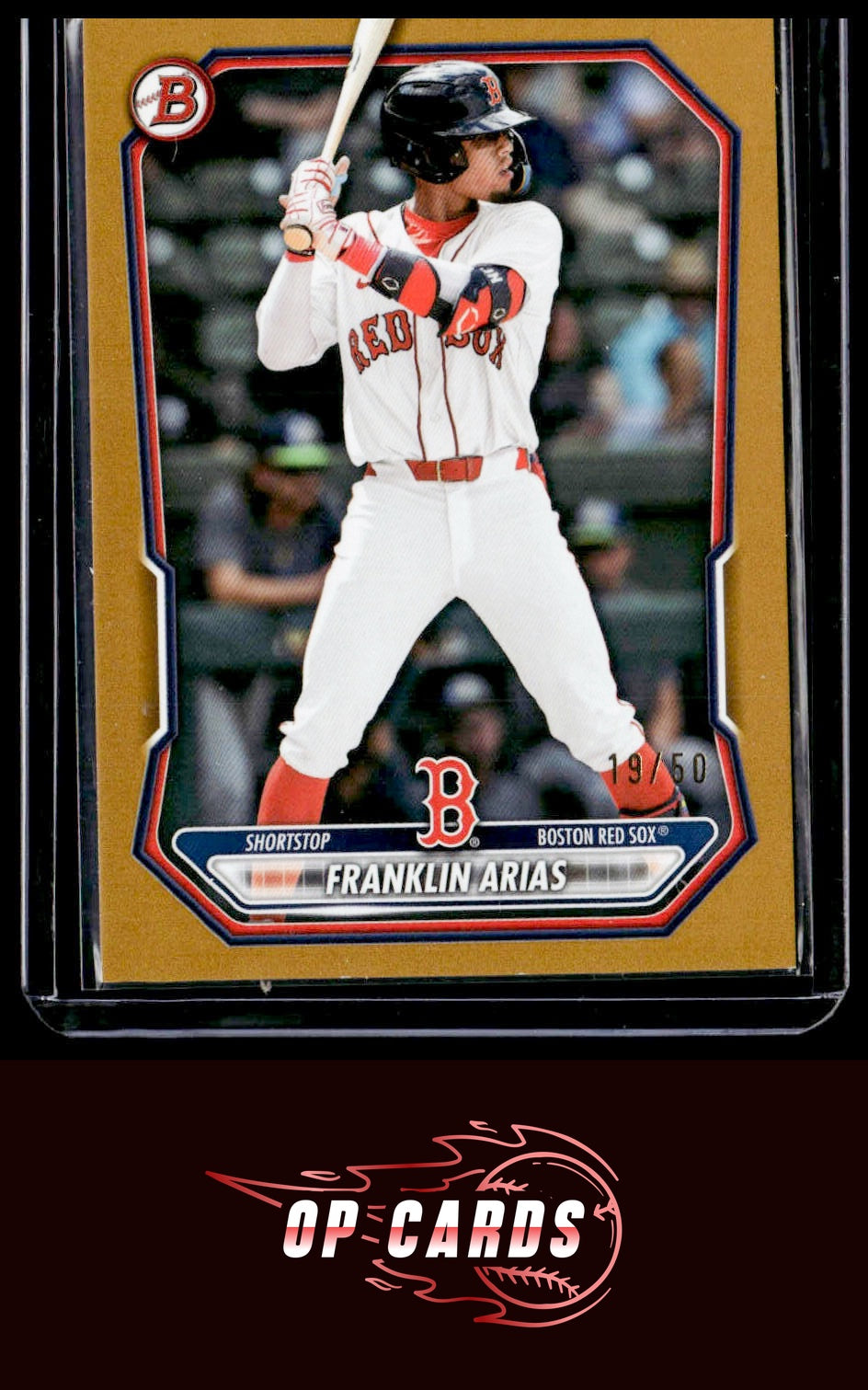 Franklin Arias 2026 Bowman #BP-27 Prospects Gold #/50