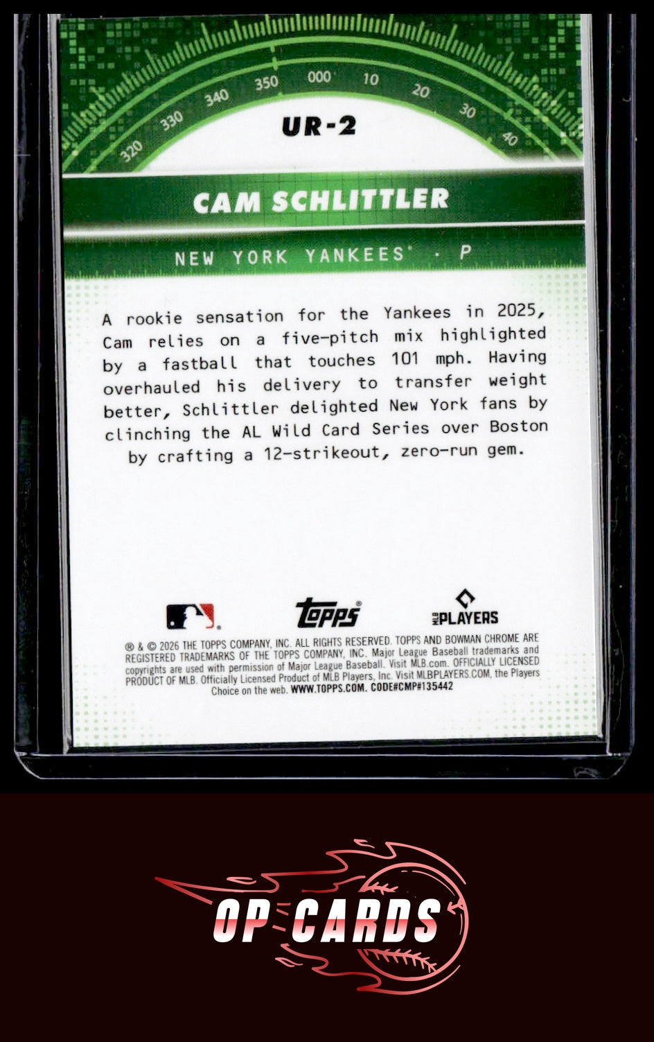 Cam Schlittler 2026 Bowman #UR-2 Under the Radar Aqua Refractor #/125