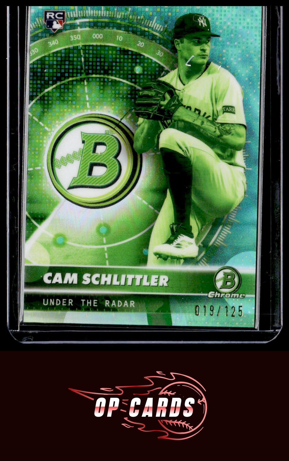 Cam Schlittler 2026 Bowman #UR-2 Under the Radar Aqua Refractor #/125