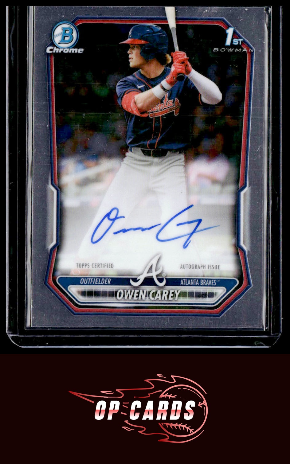 Owen Carey 2026 Bowman #CPA-OC Chrome Prospects Autograph