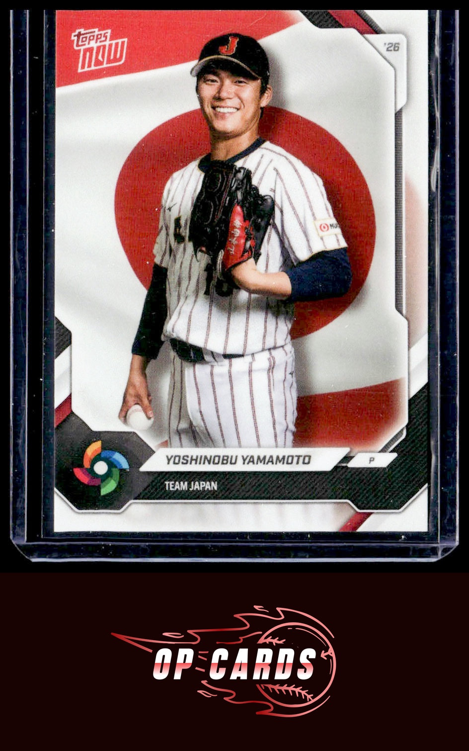 Yoshinobu Yamamoto 2026 Topps Now World Baseball Classic Team Japan #JP03