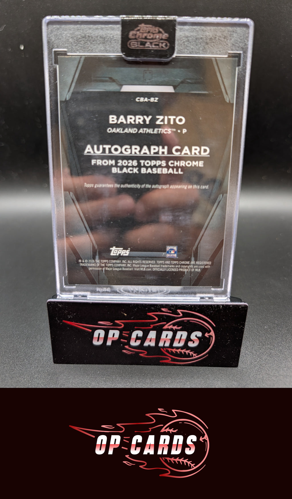 Barry Zito 2026 Topps Chrome Black #CBA-BZ Autographs Green Refractor #/99