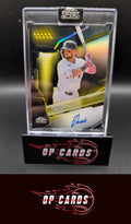 Edgar Quero 2026 Topps Chrome Black Autographs Yellow Refractor #/150