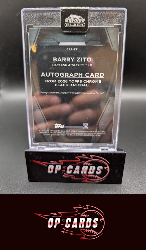 Barry Zito 2026 Topps Chrome Black #CBA-BZ Autographs