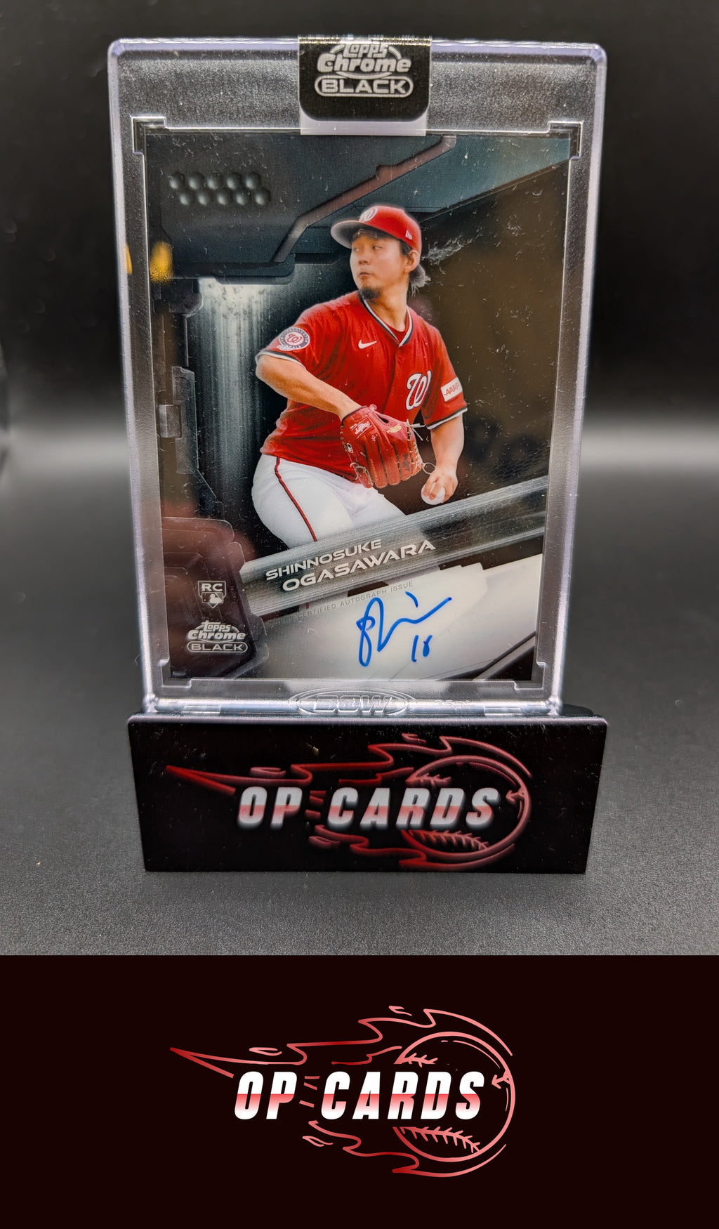 Shinnosuke Ogasawara 2026 Topps Chrome Black #CBA-SOG Autographs