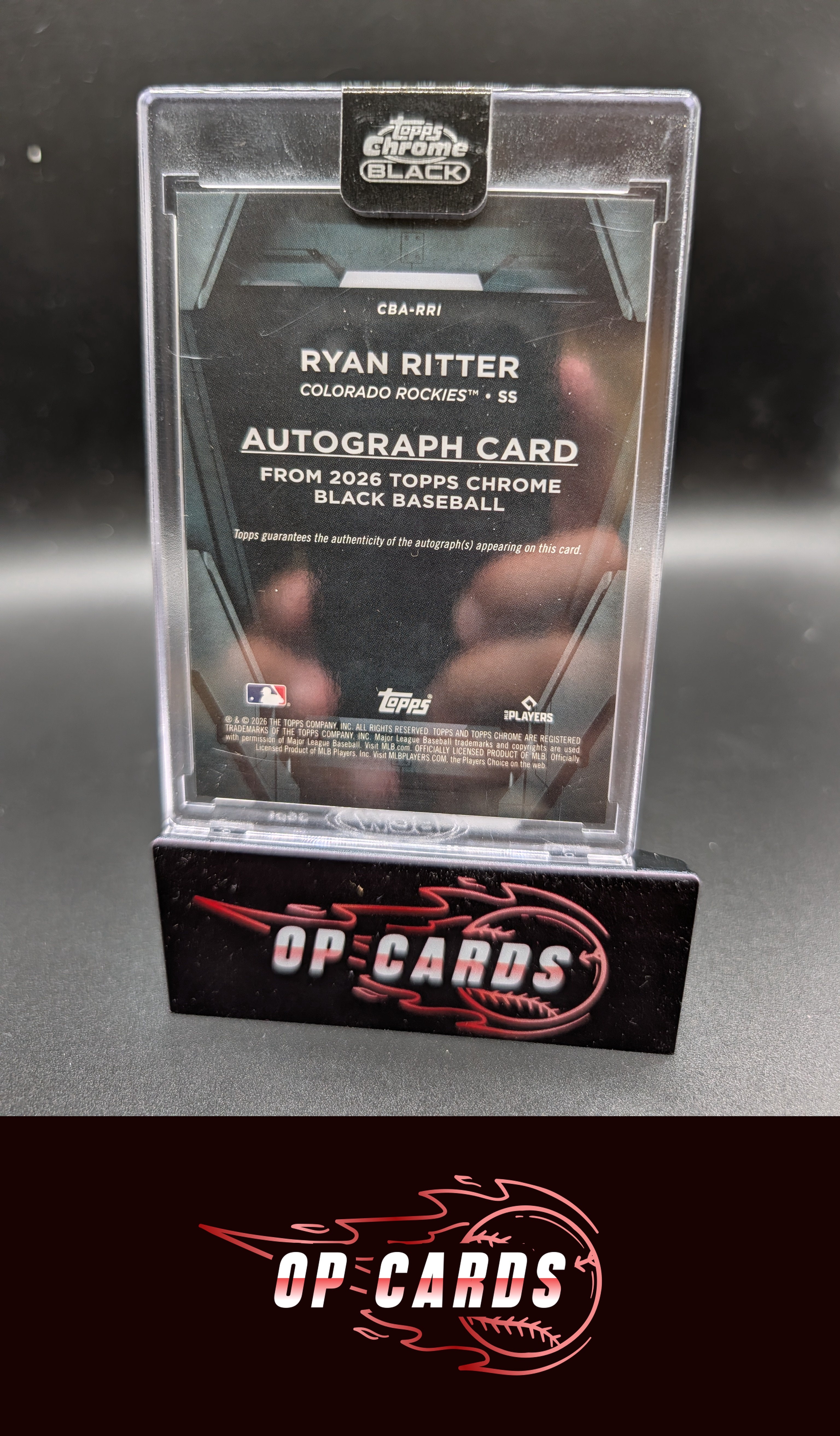 Ryan Ritter 2026 Topps Chrome Black #CBA-RRI Autographs