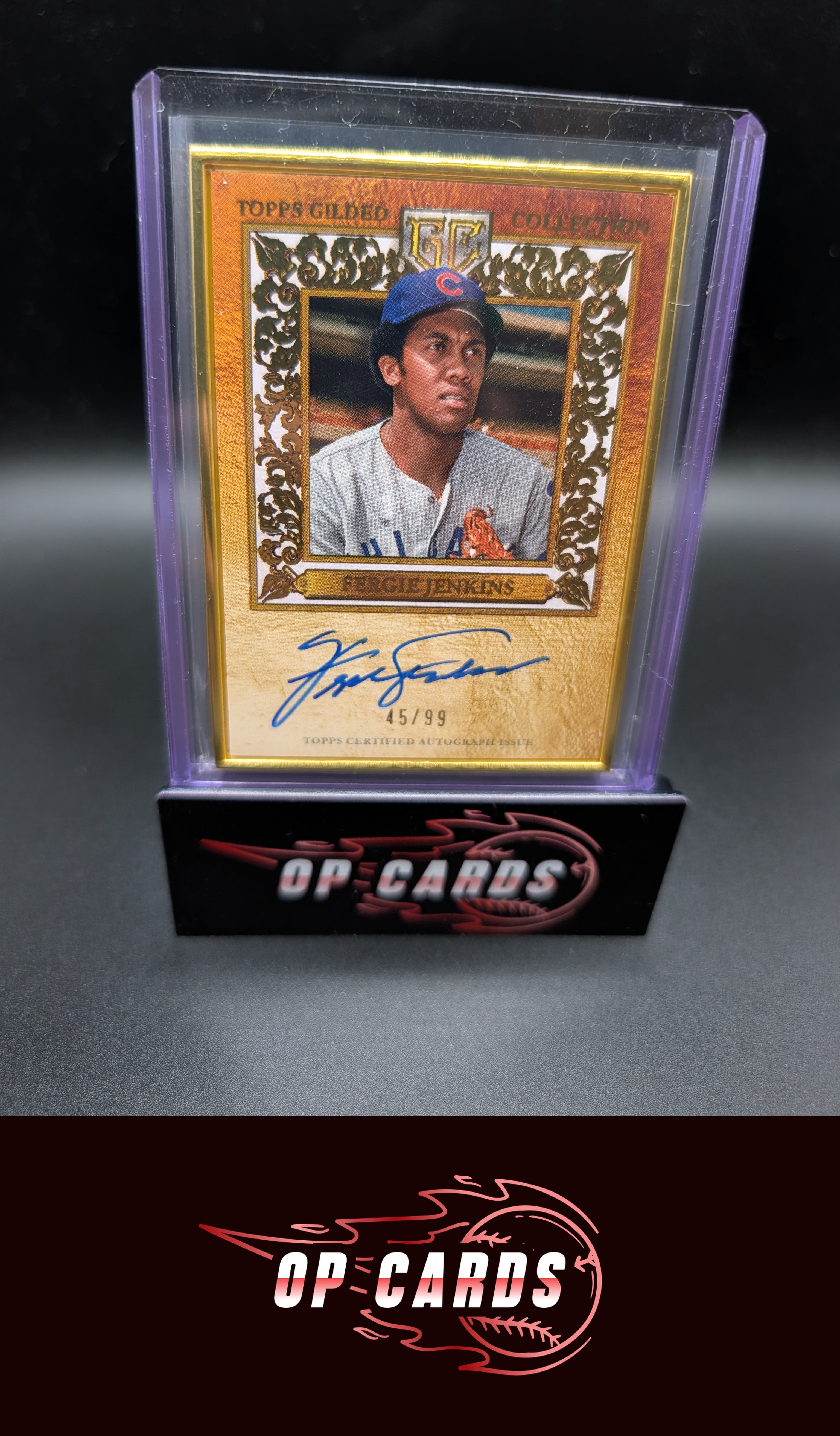 Fergie Jenkins 2024 Topps Gilded  #HAFA-FJ Gold Hall of Famers Autographs #/99