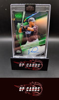 Vernon Wells 2026 Topps Chrome Black #CBA-VW Autographs Green Refractor #/99