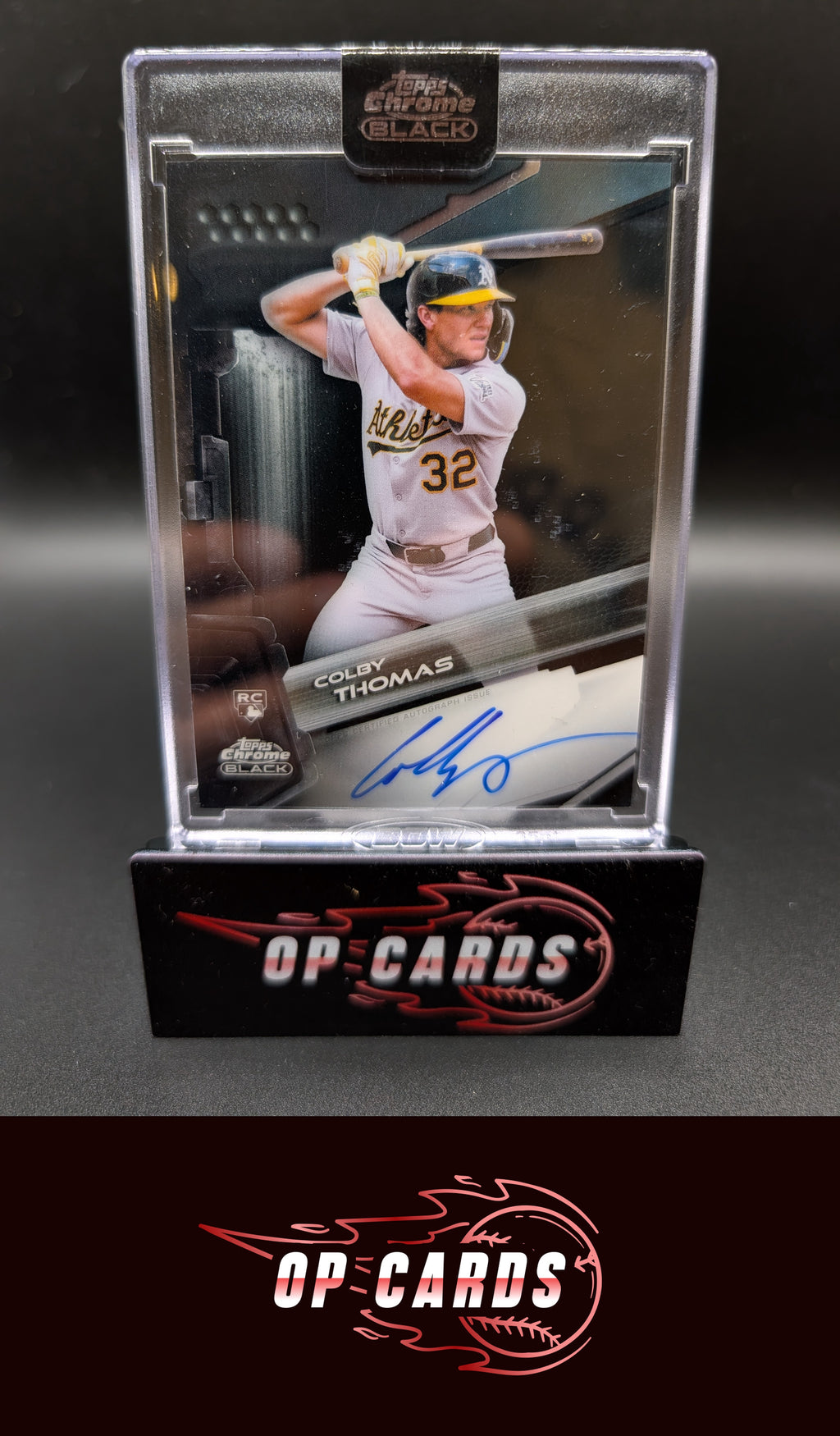 Colby Thomas 2026 Topps Chrome Black #CBA-CT Autographs