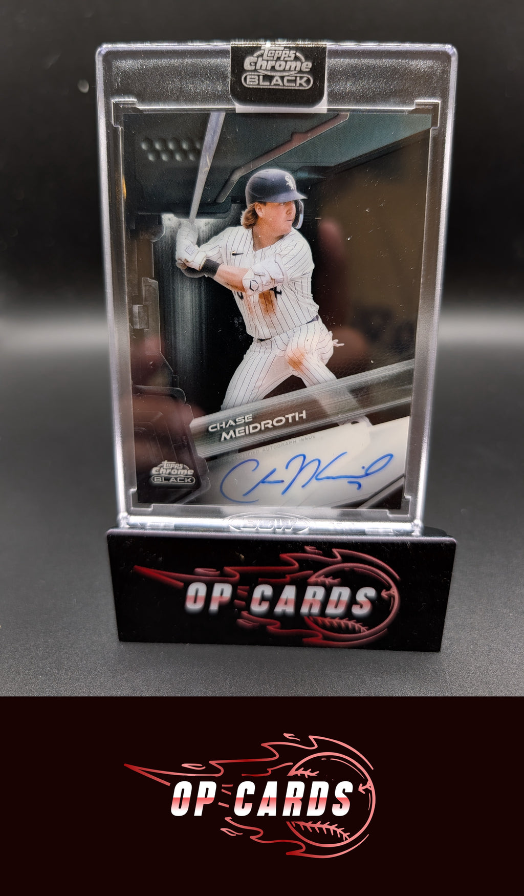 Chase Meidroth 2026 Topps Chrome Black #CBA-CME Autographs