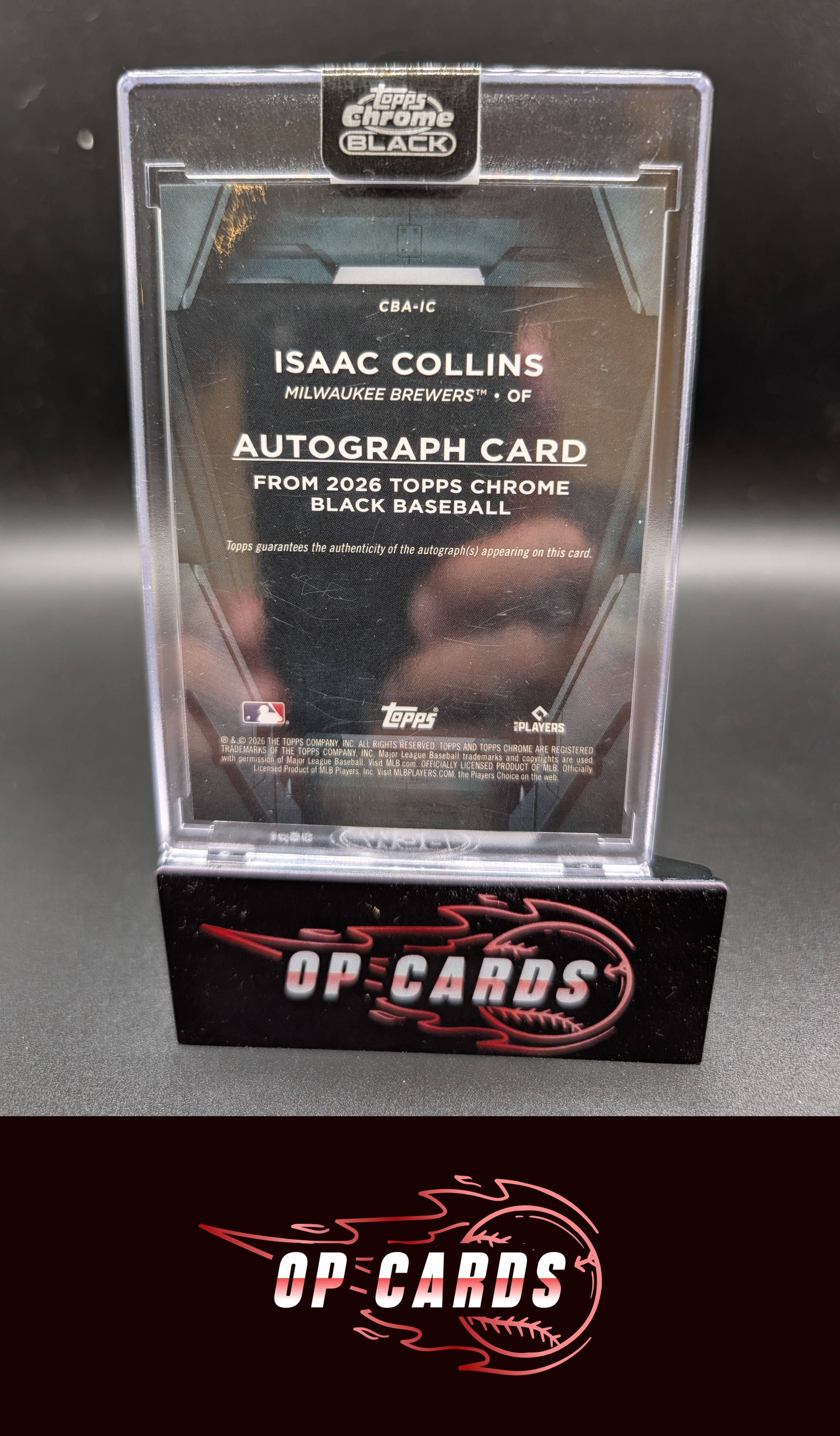 Isaac Collins 2026 Topps Chrome Black #CBA-IC Autographs