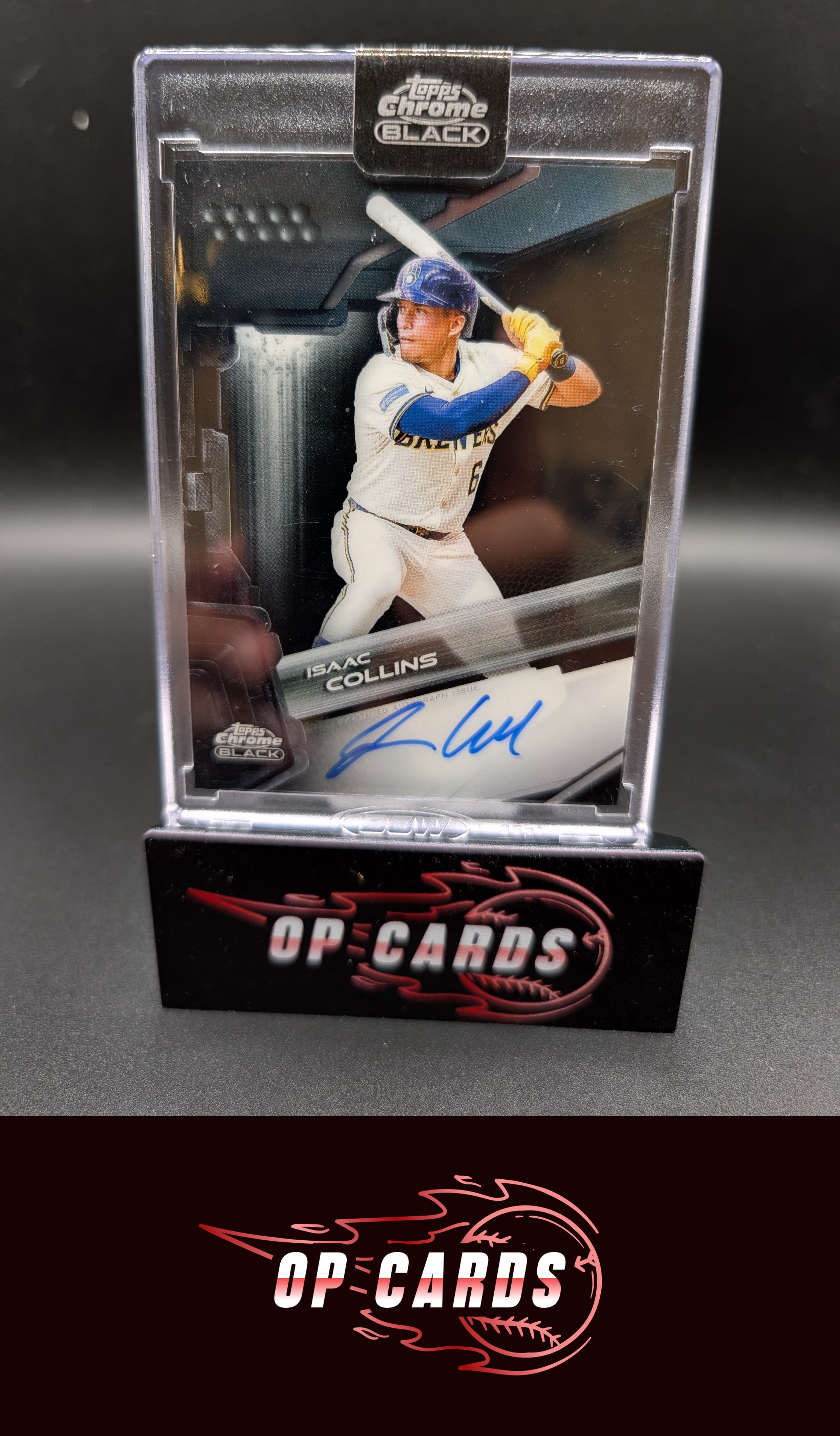 Isaac Collins 2026 Topps Chrome Black #CBA-IC Autographs