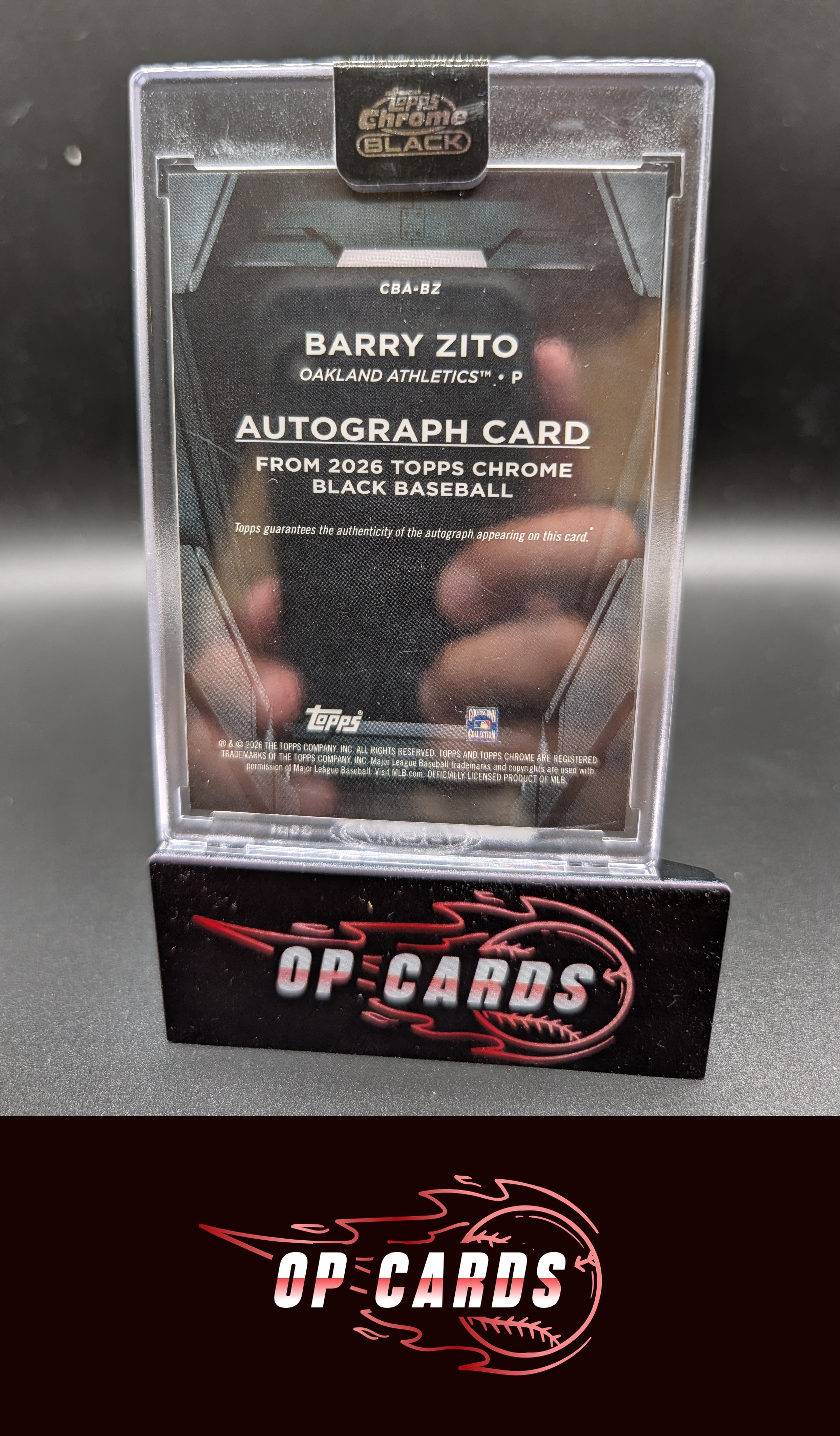 Barry Zito 2026 Topps Chrome Black #CBA-BZ Autographs Gold Refractors #/50