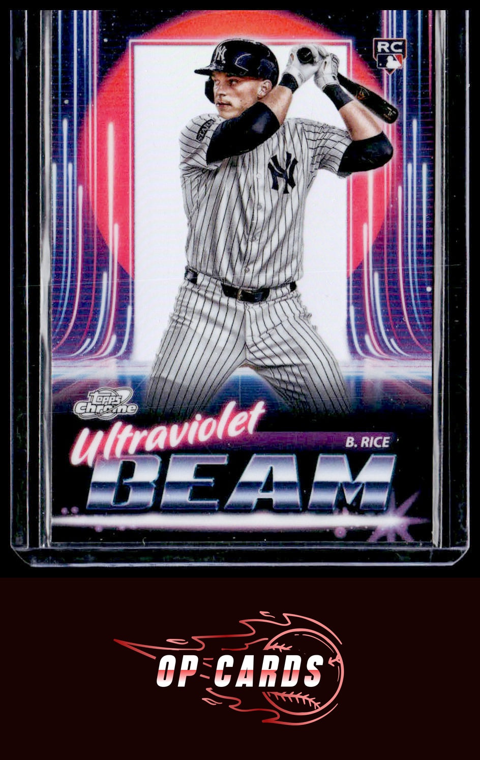 Ben Rice 2025 Topps Chrome Cosmic #UB-12 Ultraviolet Beam