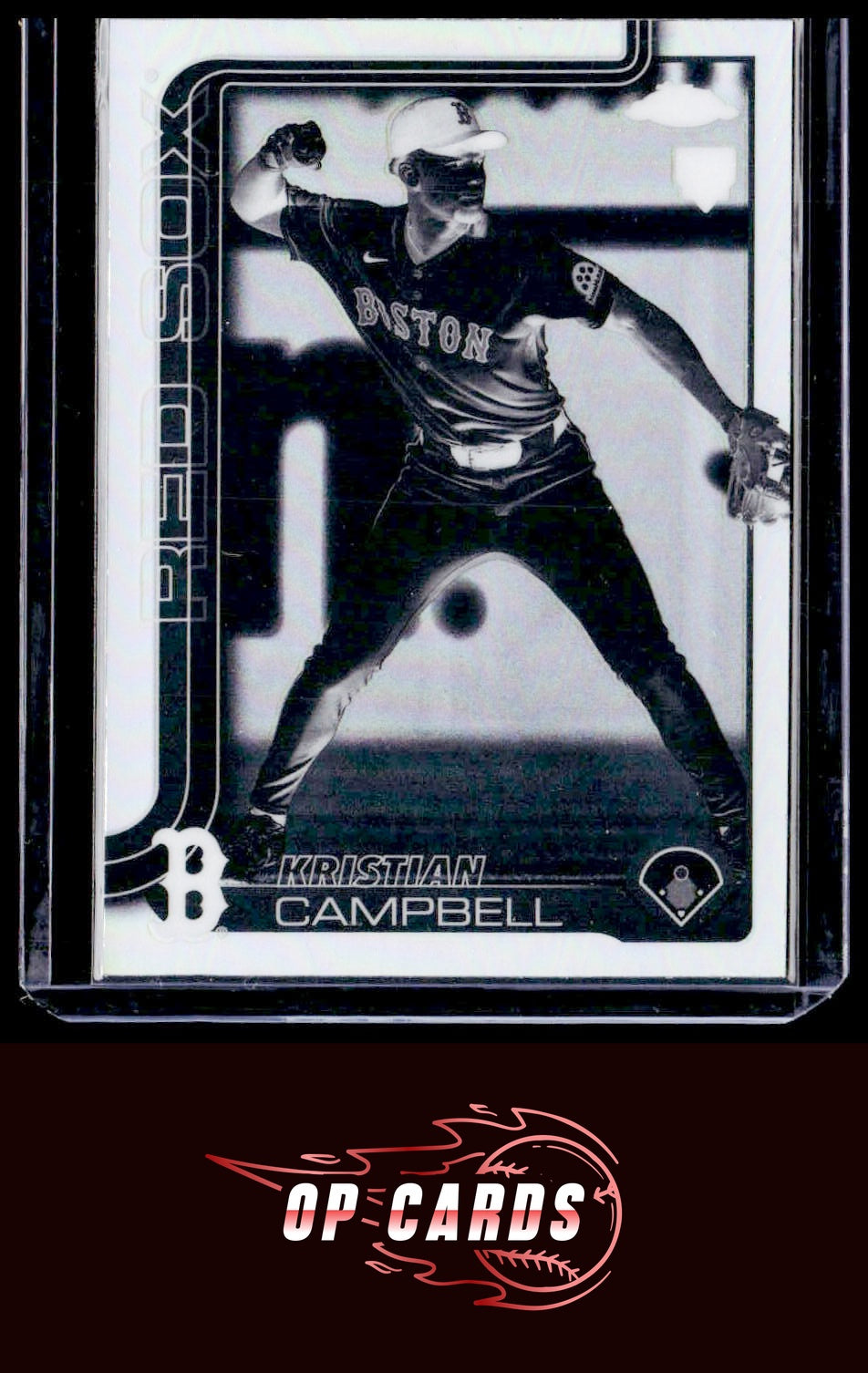 Kristian Campbell 2025 Topps Chrome #171 Negative Refractors