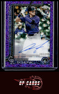 Aaron Schunk 2025 Topps Chrome Rookie Autograph Purple Speckle Refractors #/299