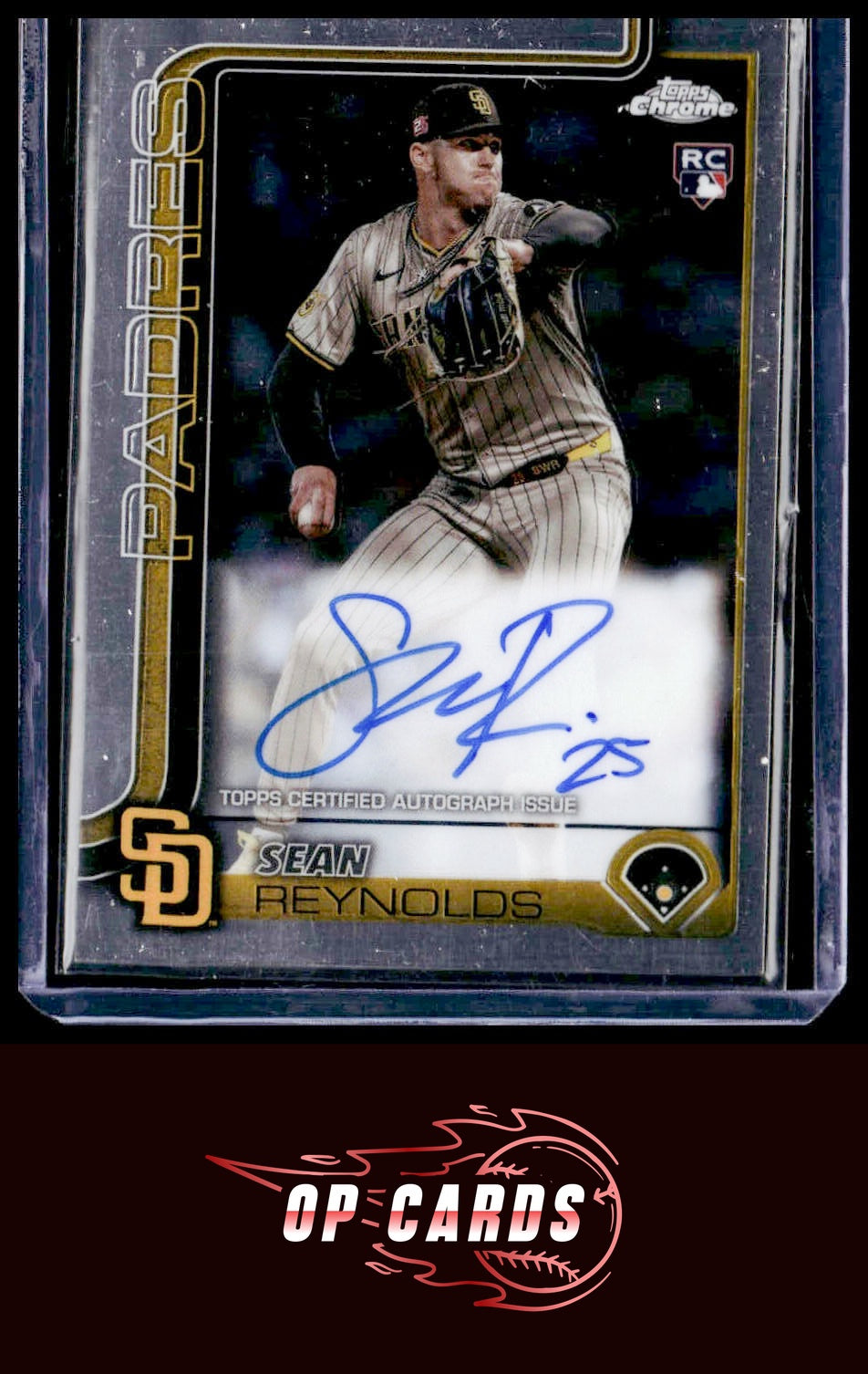Sean Reynolds 2025 Topps Chrome #RA-SR Rookie Autographs