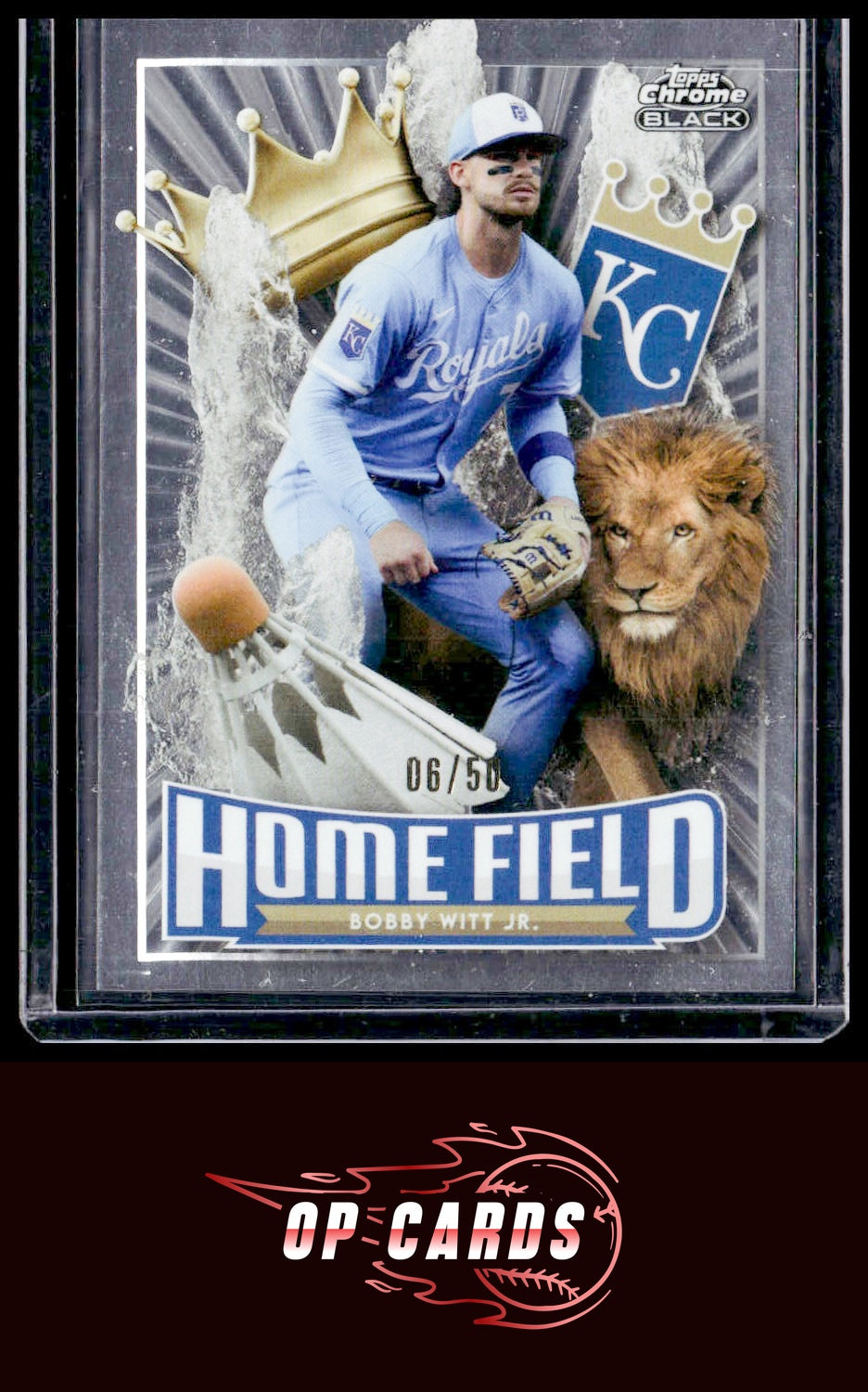 Bobby Witt Jr. 2026 Topps Chrome Black #CBHA-7 Home Field #/50