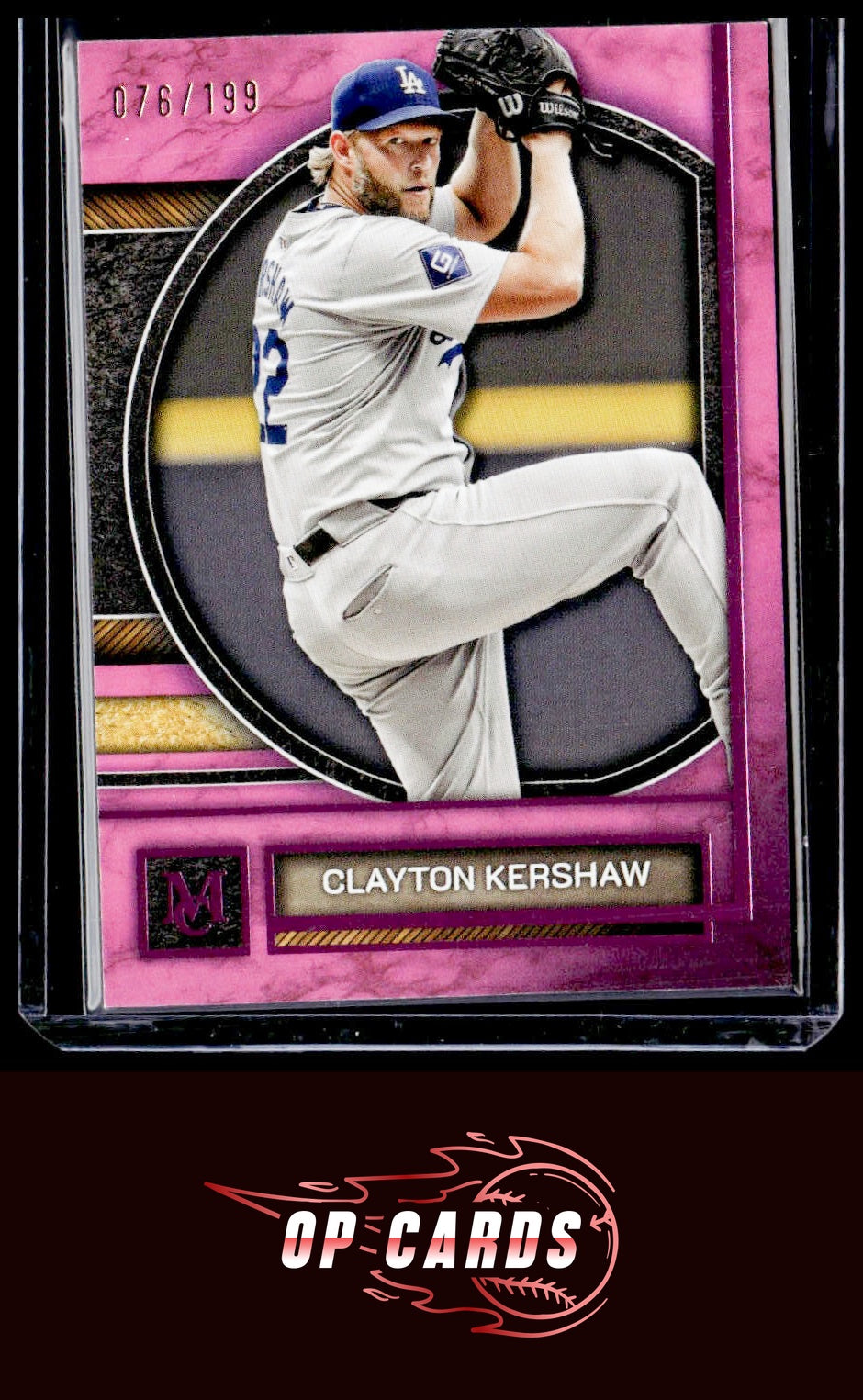 Clayton Kershaw 2025 Topps Museum Collection #59 Pink Sapphire #/199
