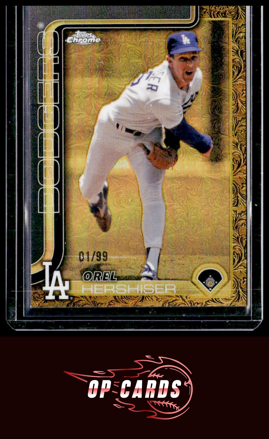 Orel Hershiser 2025 Topps Gilded Collection #185 #/99