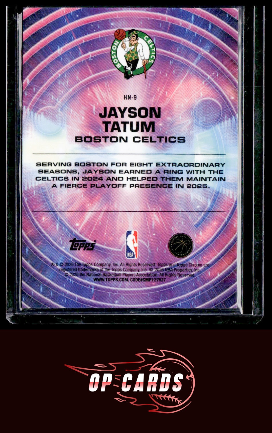 Jayson Tatum 2025-26 Topps Chrome Cosmic #HN-9 Hyper Nova