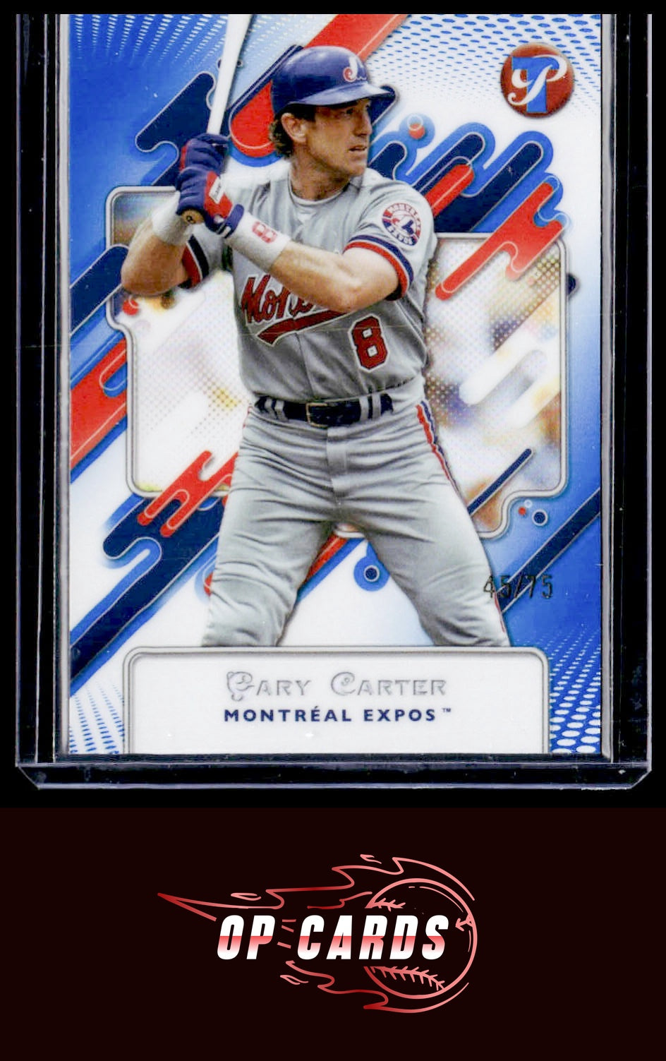 Gary Carter 2025 Topps Pristine #164 Blue Refractors #/75