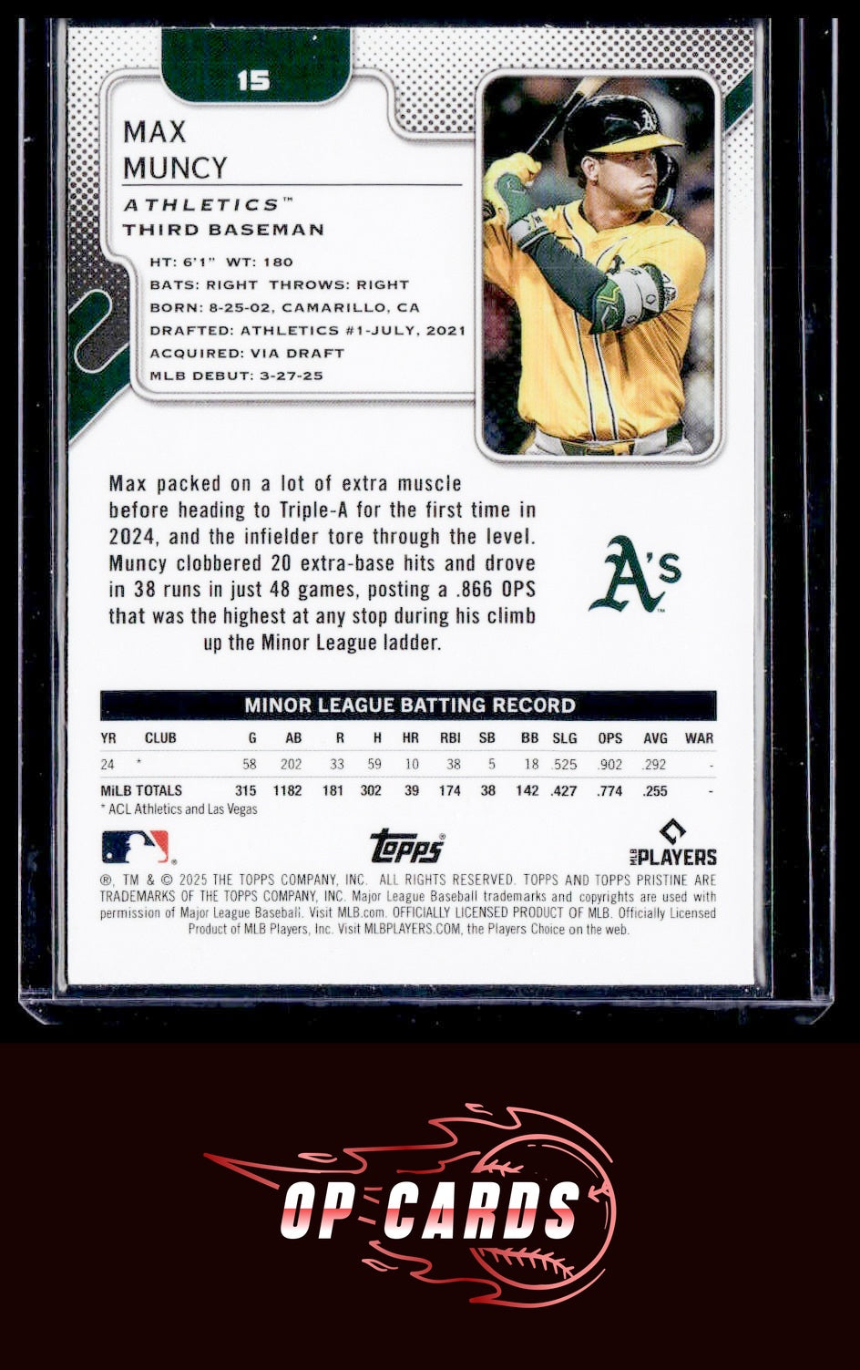 Max Muncy 2025 Topps Pristine #15 Aqua Refractors #/199