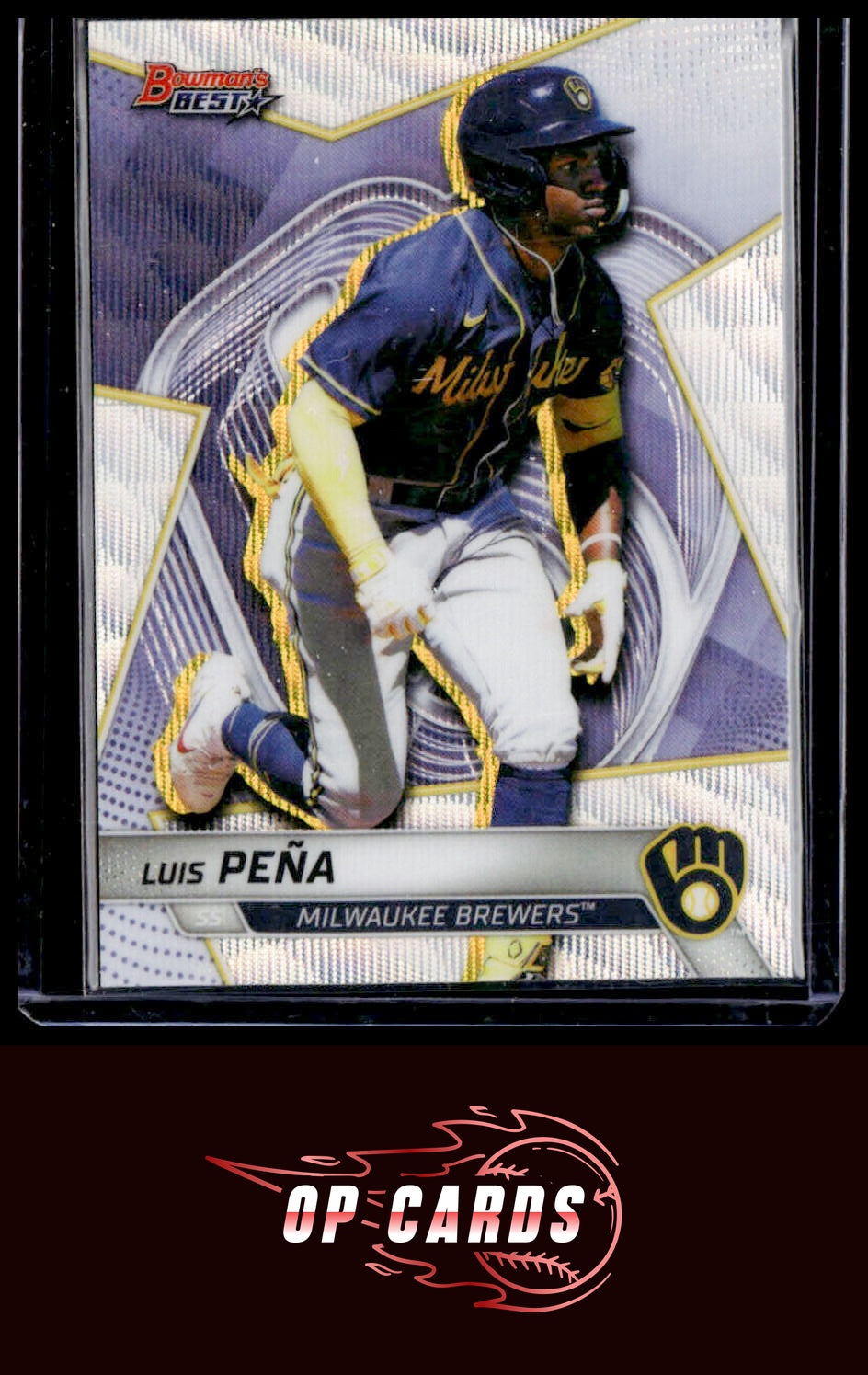 Luis Peña 2025 Bowman's Best #TP-24 Wave Refractors