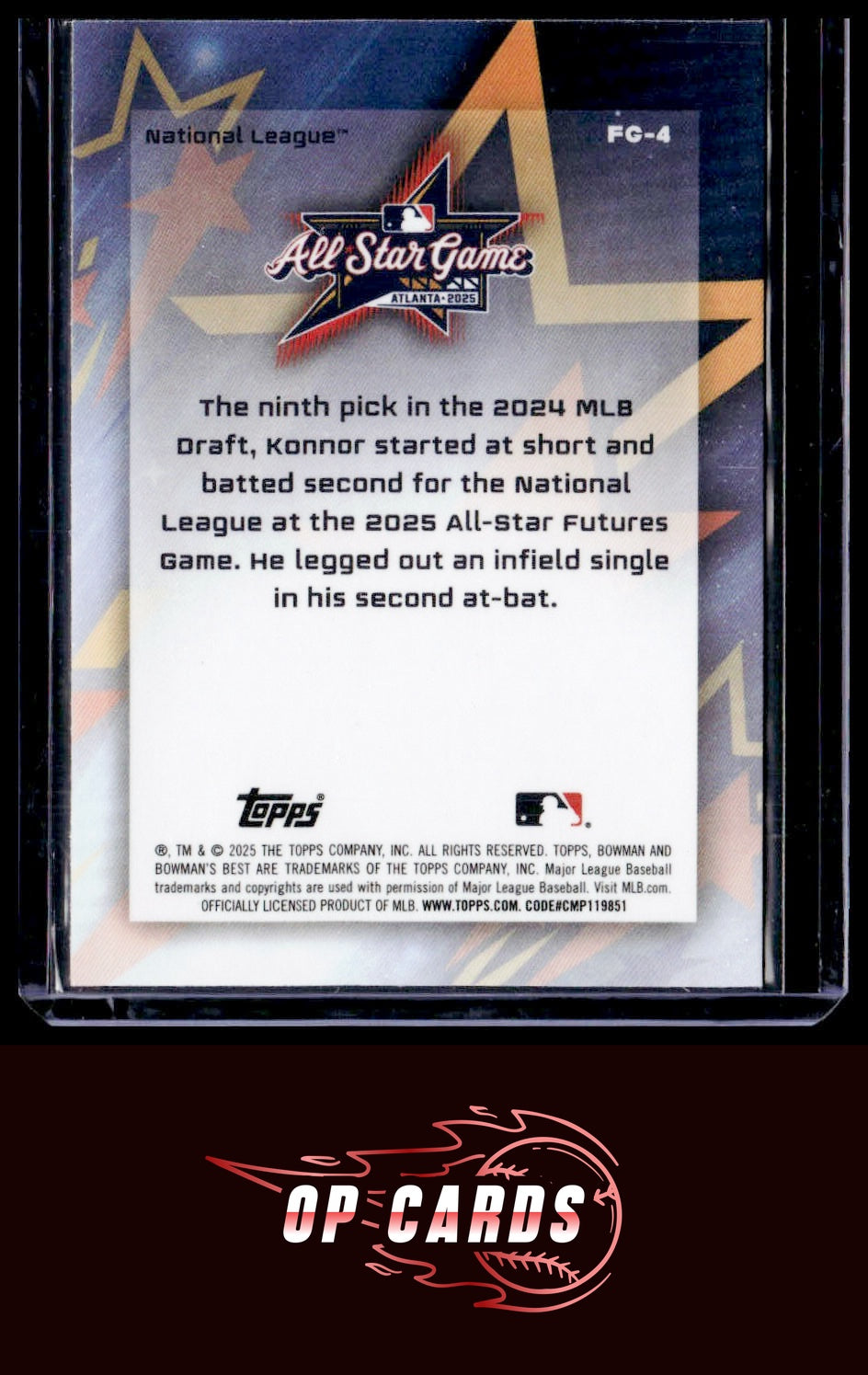 Konnor Griffin 2025 Bowman's Best #FG-4 2025 MLB All-Star Futures Game