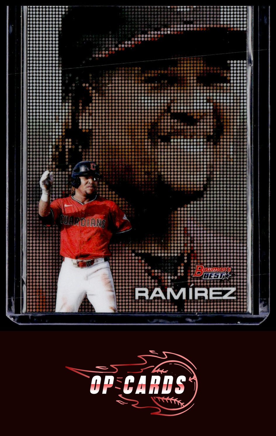José Ramírez 2025 Bowman's Best #P-22 Pixel Portraits