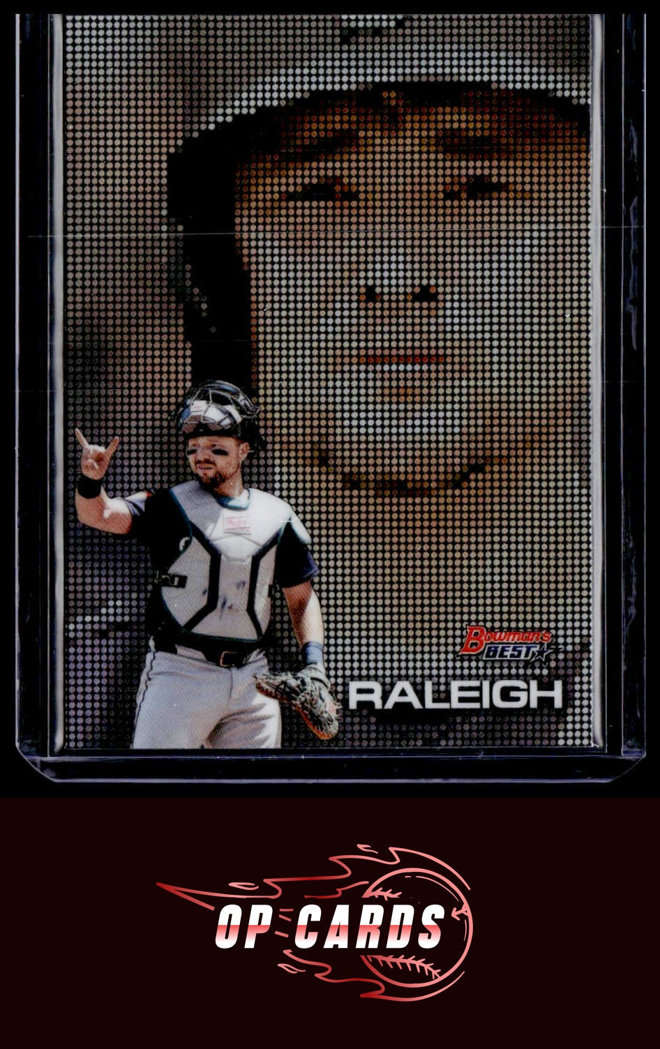 Cal Raleigh 2025 Bowman's Best #P-11 Pixel Portraits