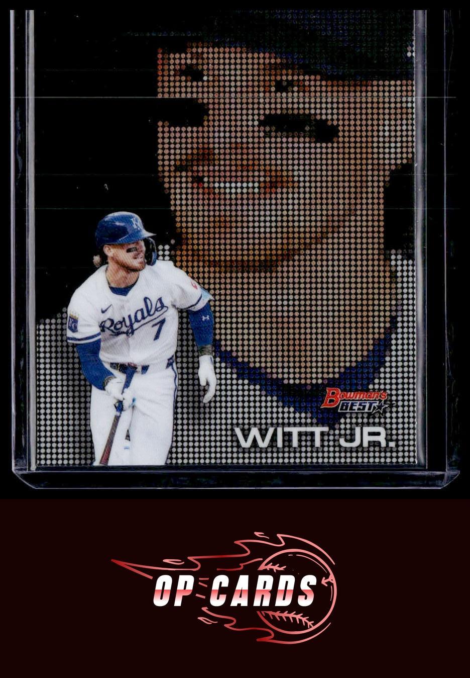 Bobby Witt Jr. 2025 Bowman's Best #P-13 Pixel Portraits