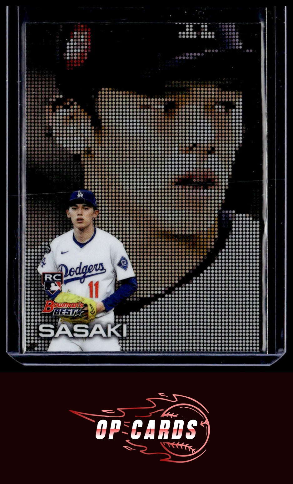 Roki Sasaki 2025 Bowman's Best #P-7 Pixel Portraits