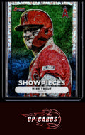 Mike Trout 2025 Bowman's Best #BS-9 Bowman Showpieces Mini-Diamond Refractors